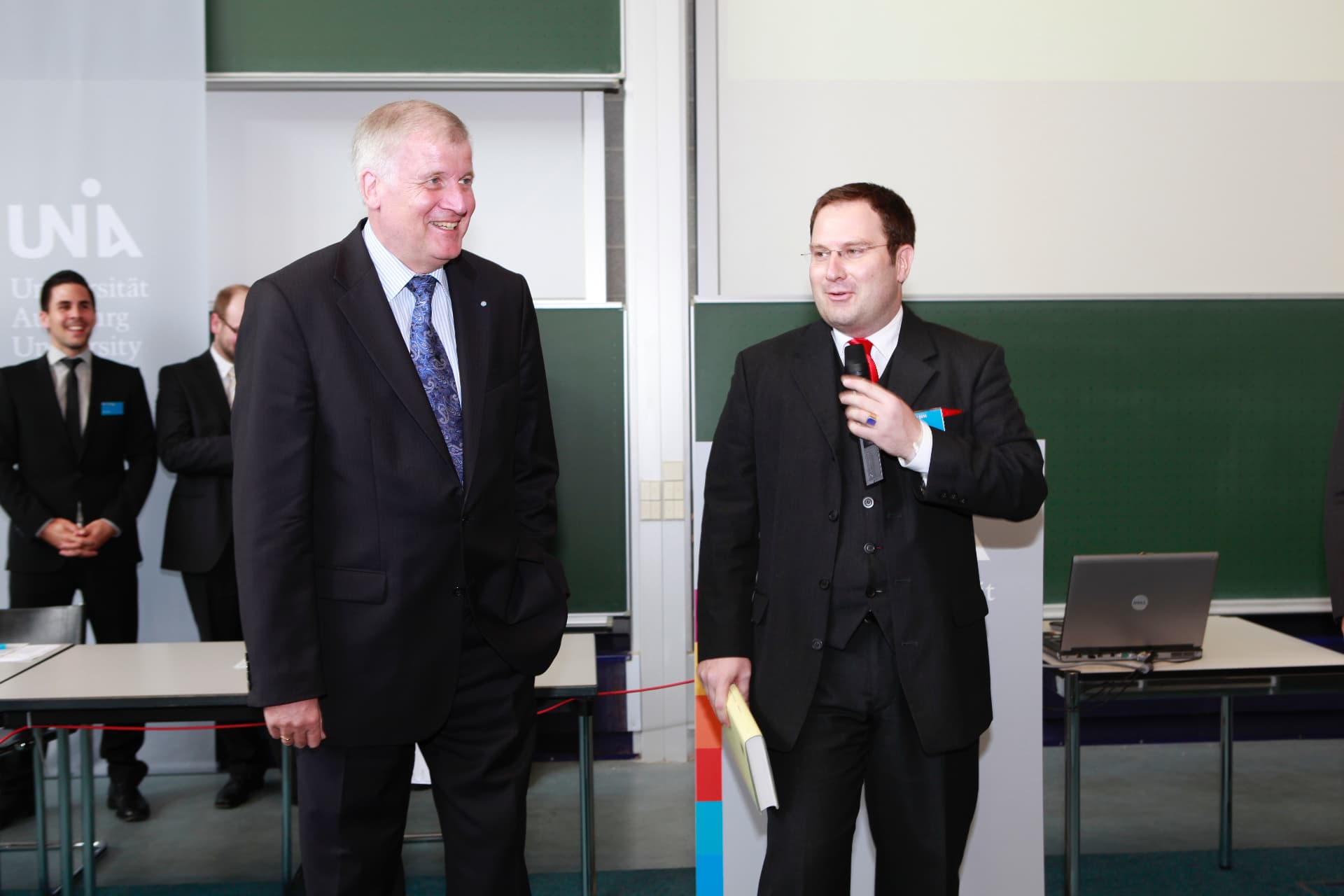 Ministerpräsident Horst Seehofer und Peter Kreutz bei der GJZ-Jahrestagung 2011